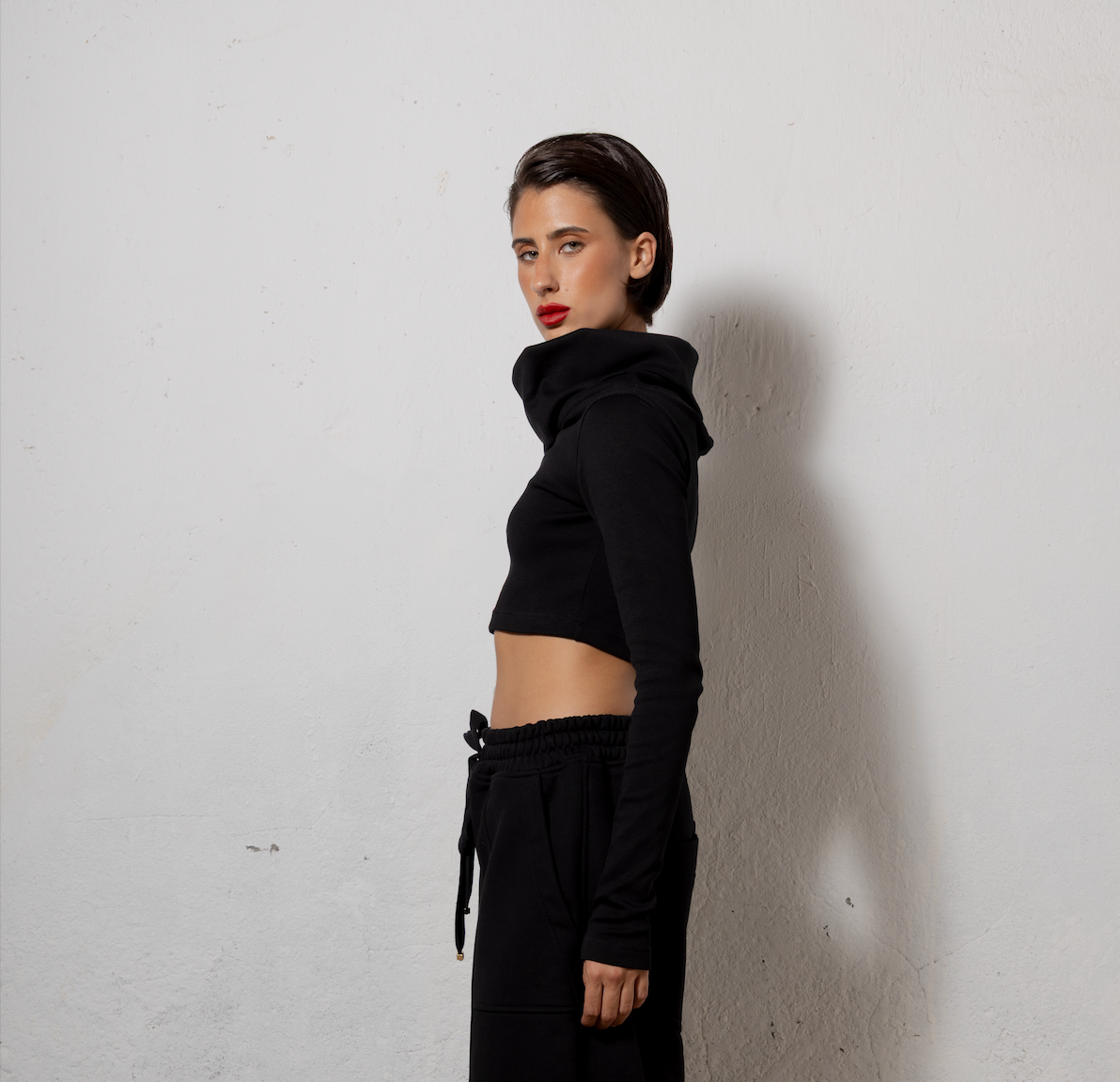 TOP CROPPED MANGA COMPRIDA