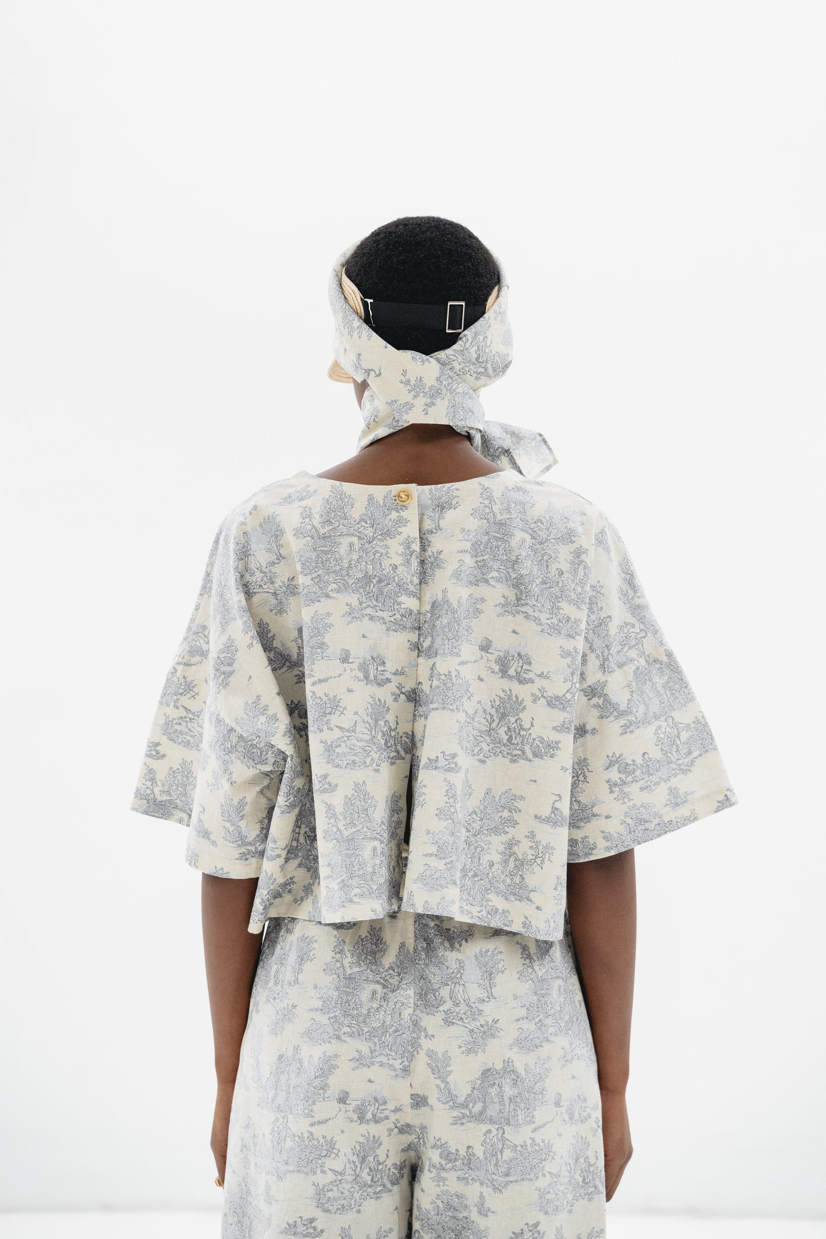 T-SHIRT TOILE DE JOUY AZUL