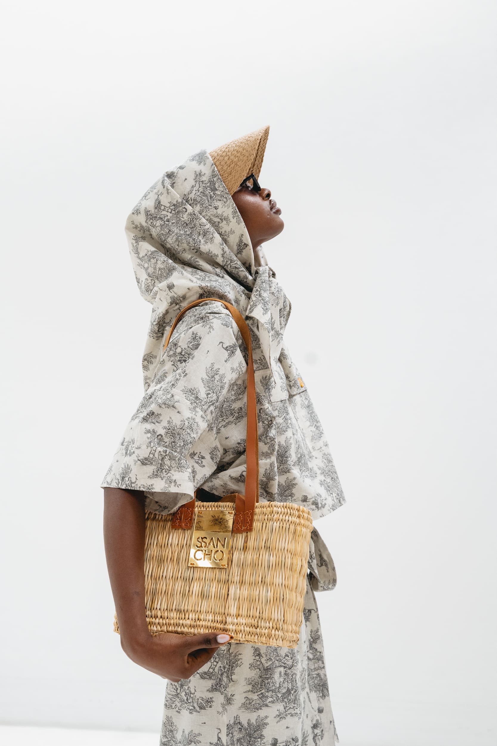 T-SHIRT TOILE DE JOUY PRETO